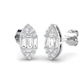 Stud Earrings with Marquise Cluster Diamonds | 0.33ct
