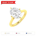 Lab grown diamond earring