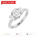 Lab grown diamond earring