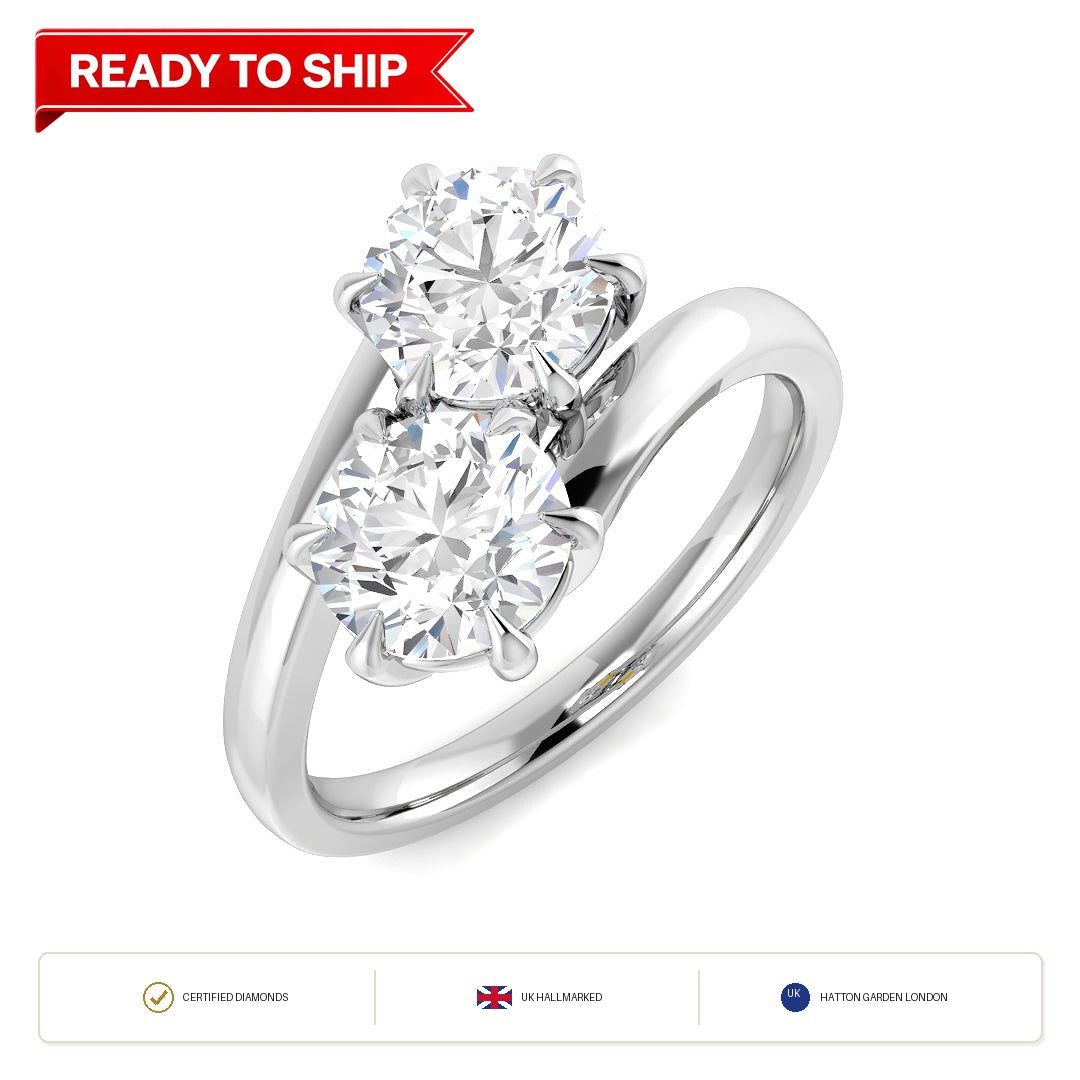 Lab grown diamond earring