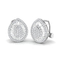 Stud Earrings with Pear Cluster Diamonds | 1.5ct Gold