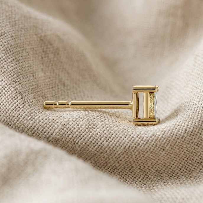 Lab Diamond Stud Earrings 5mm 0.10ct H/SI in 18K Gold